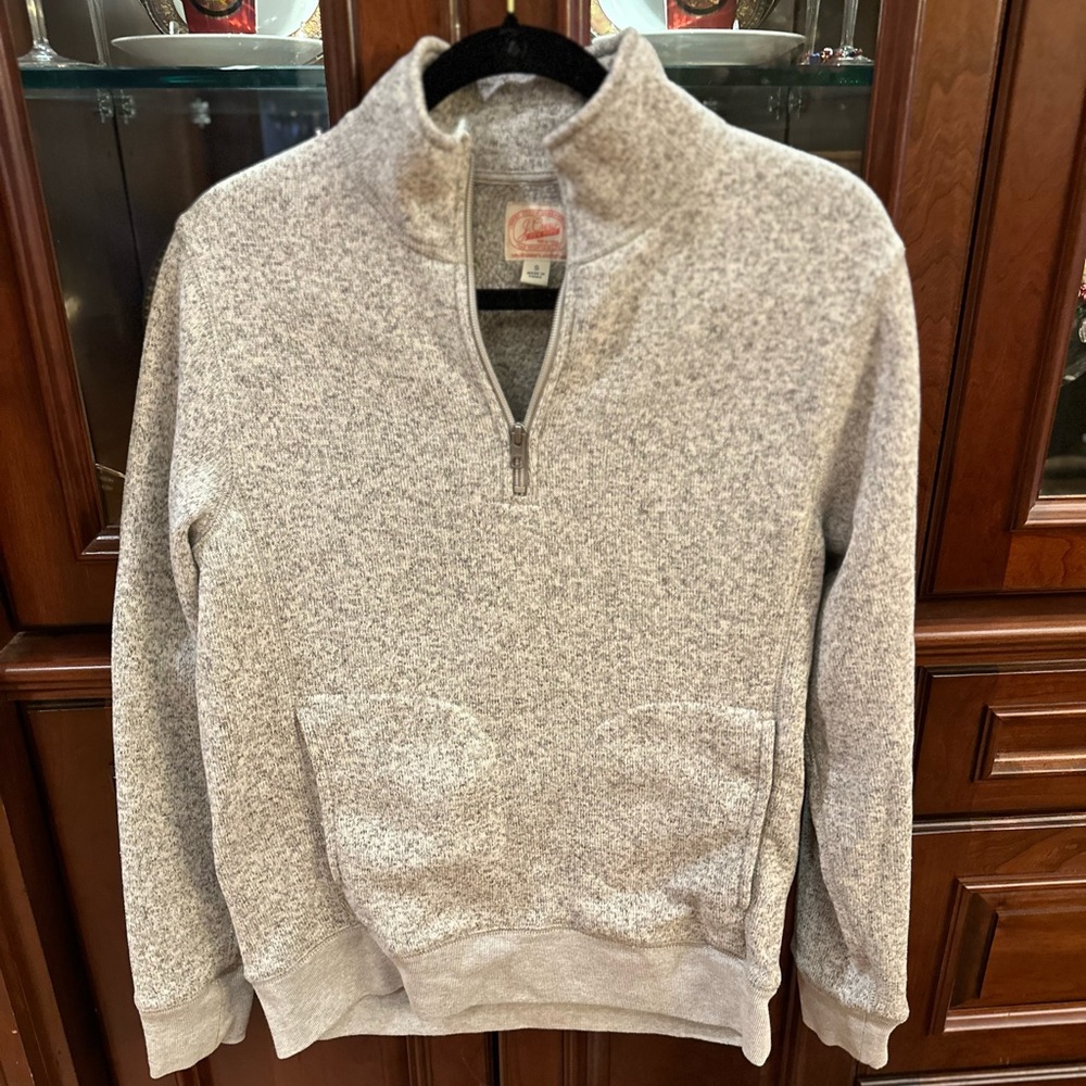 J crew zippered crew with pockets